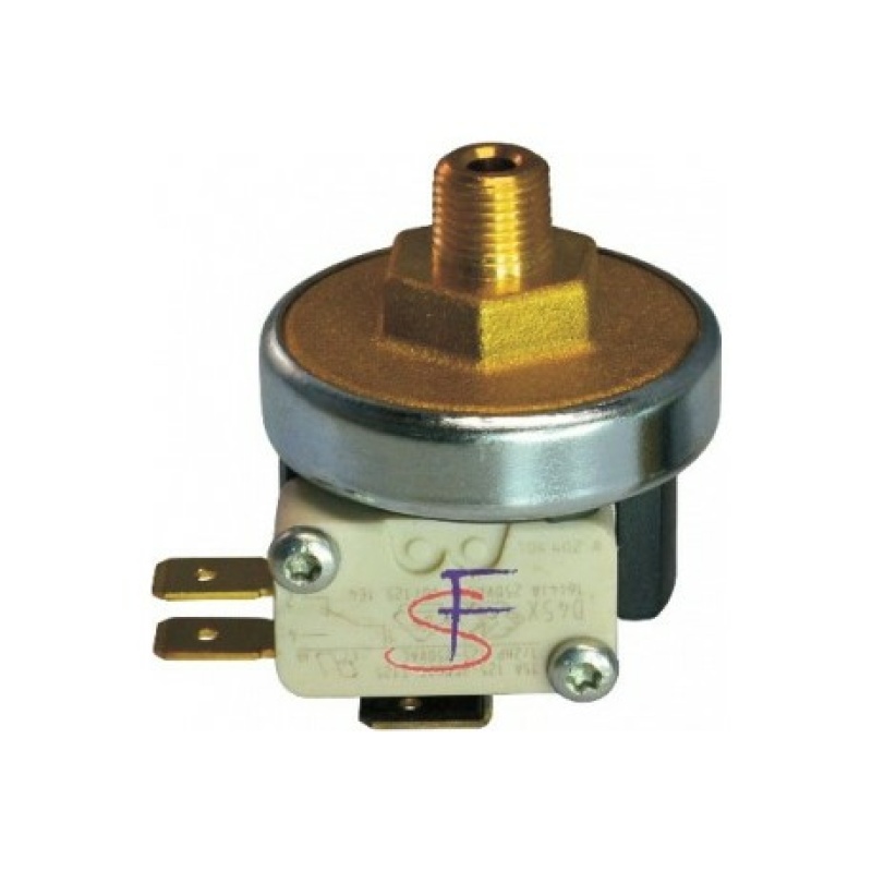 Pulsante unipolare con tasto rosso con contatto normalmente